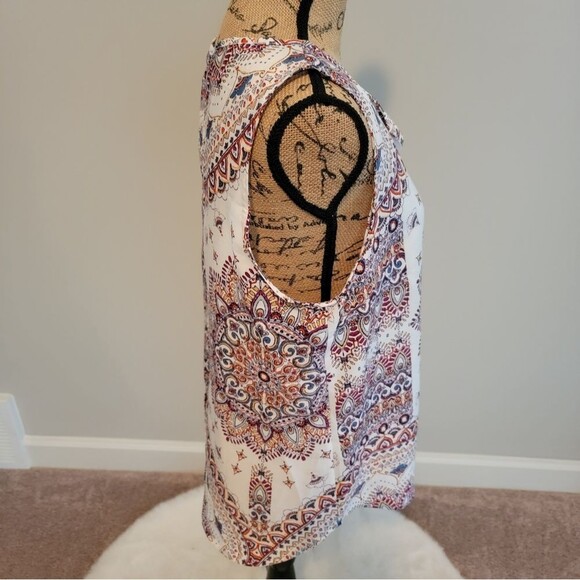 Verse mixed print top - Picture 3 of 5